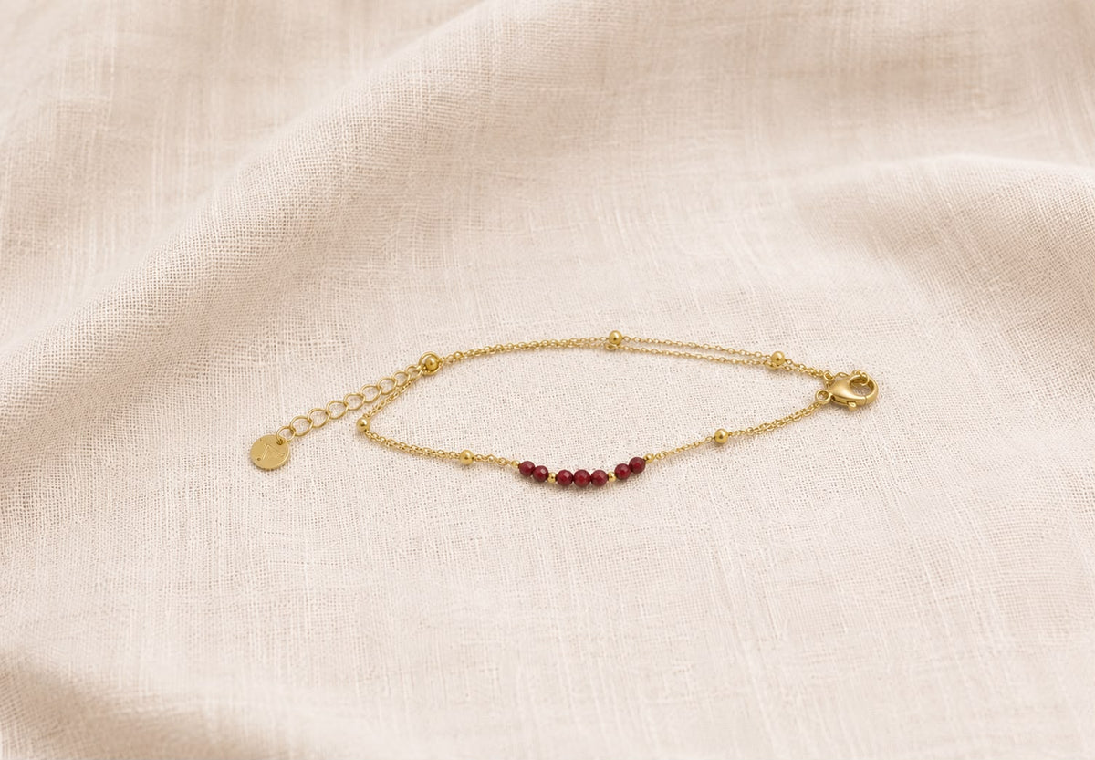 Pulsera Piedras Café